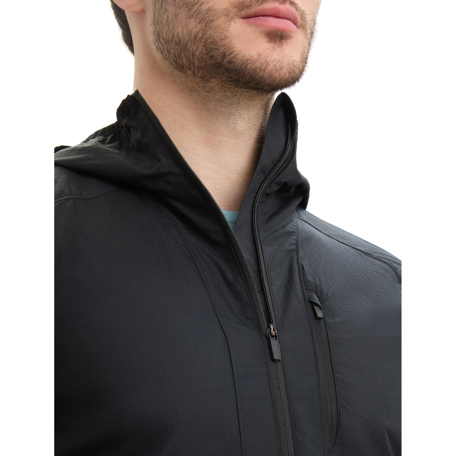Icebreaker Shell+™ Cotton Windbreaker Herren - Schwarz 7 Icebreaker Shell+™ Cotton Windbreaker Herren - Schwarz – Bild 7