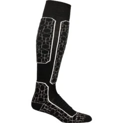 Icebreaker Ski+ Medium OTC Alpine Geo Socken Herren - Black/Snow