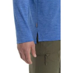 Icebreaker Sphere II Langarmshirt Herren - Lazurite HTHR -Deutschland Icebreaker Verkaufs-Shop icebreaker mens sphere ii long sleeve tee lazurite hthr model 4 1498967