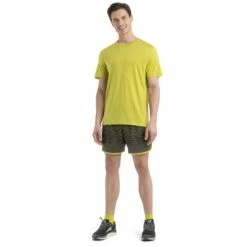 Icebreaker Sphere II T-Shirt Herren - Bio Lime -Deutschland Icebreaker Verkaufs-Shop icebreaker mens sphere ii short sleeve tee bio lime model 3 1498980