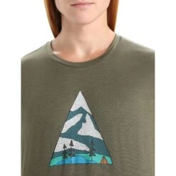 Icebreaker Tech Lite II Camping Grounds T-Shirt Herren - Loden -Deutschland Icebreaker Verkaufs-Shop icebreaker mens tech lite ii camping grounds short sleeve tee loden 4 1458509