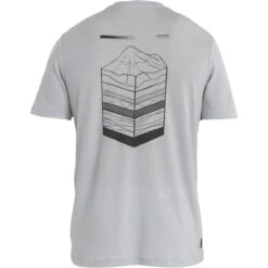 Icebreaker Tech Lite II Mountain Layers T-Shirt Herren - Ether -Deutschland Icebreaker Verkaufs-Shop icebreaker mens tech lite ii mountain layers short sleeve tee ether 2 1486618