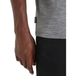 Icebreaker Tech Lite II Mountain Sunset T-Shirt Herren - Gritstone Hthr -Deutschland Icebreaker Verkaufs-Shop icebreaker mens tech lite ii mountain sunset short sleeve tee gritstone hthr 8 1382976