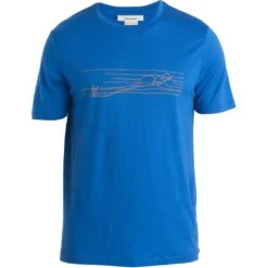Icebreaker Tech Lite II Ski Stripes T-Shirt Herren - Lazurite -Deutschland Icebreaker Verkaufs-Shop icebreaker mens tech lite ii ski stripes t shirt lazurite 1 1487232