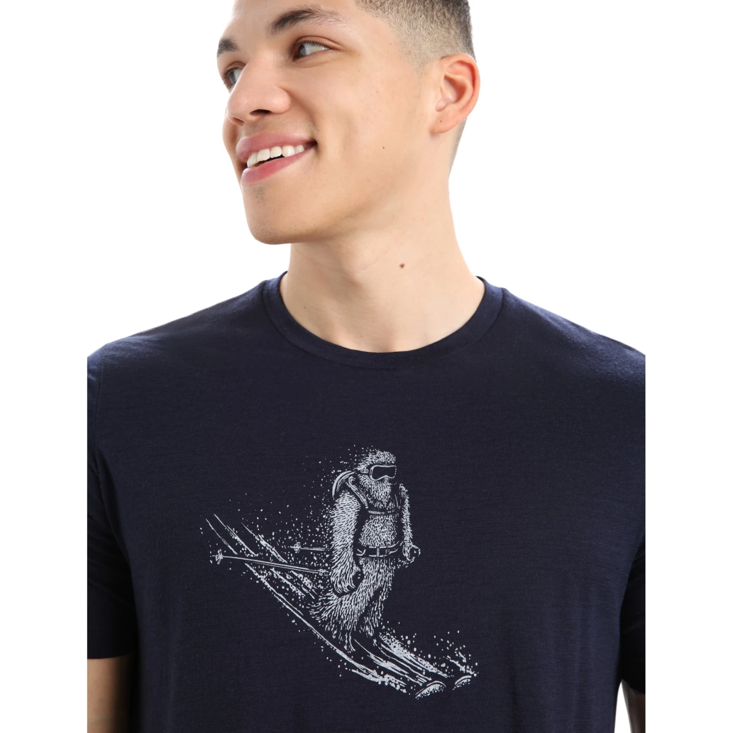 Icebreaker Tech Lite II Skiing Yeti T-Shirt Herren - Midnight Navy 4 Icebreaker Tech Lite II Skiing Yeti T-Shirt Herren - Midnight Navy – Bild 4