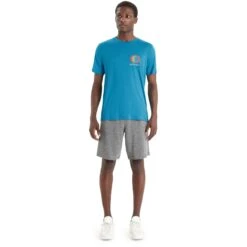 Icebreaker Tech Lite II Spring Glow T-Shirt Herren - Geo Blue 11 Icebreaker Tech Lite II Spring Glow T-Shirt Herren - Geo Blue -Deutschland Icebreaker Verkaufs-Shop icebreaker mens tech lite ii spring glow short sleeve tee geo blue 5 1383052