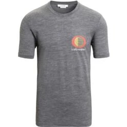 Icebreaker Tech Lite II Spring Glow T-Shirt Herren - Gritstone Hthr -Deutschland Icebreaker Verkaufs-Shop icebreaker mens tech lite ii spring glow short sleeve tee gritstone hthr 1 1383055