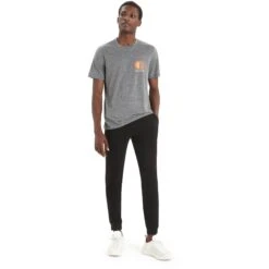 Icebreaker Tech Lite II Spring Glow T-Shirt Herren - Gritstone Hthr -Deutschland Icebreaker Verkaufs-Shop icebreaker mens tech lite ii spring glow short sleeve tee gritstone hthr 5 1383059