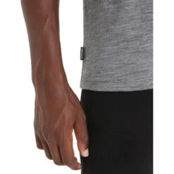 Icebreaker Tech Lite II Spring Glow T-Shirt Herren - Gritstone Hthr -Deutschland Icebreaker Verkaufs-Shop icebreaker mens tech lite ii spring glow short sleeve tee gritstone hthr 7 1383061