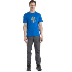 Icebreaker Tech Lite II Tech Head T-Shirt Herren - Lazurite -Deutschland Icebreaker Verkaufs-Shop icebreaker mens tech lite ii tech head short sleeve tee lazurite model 3 1499269