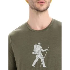 Icebreaker Tech Lite II Trail Hiker T-Shirt Herren - Loden -Deutschland Icebreaker Verkaufs-Shop icebreaker mens tech lite ii trail hiker short sleeve tee loden 4 1458860