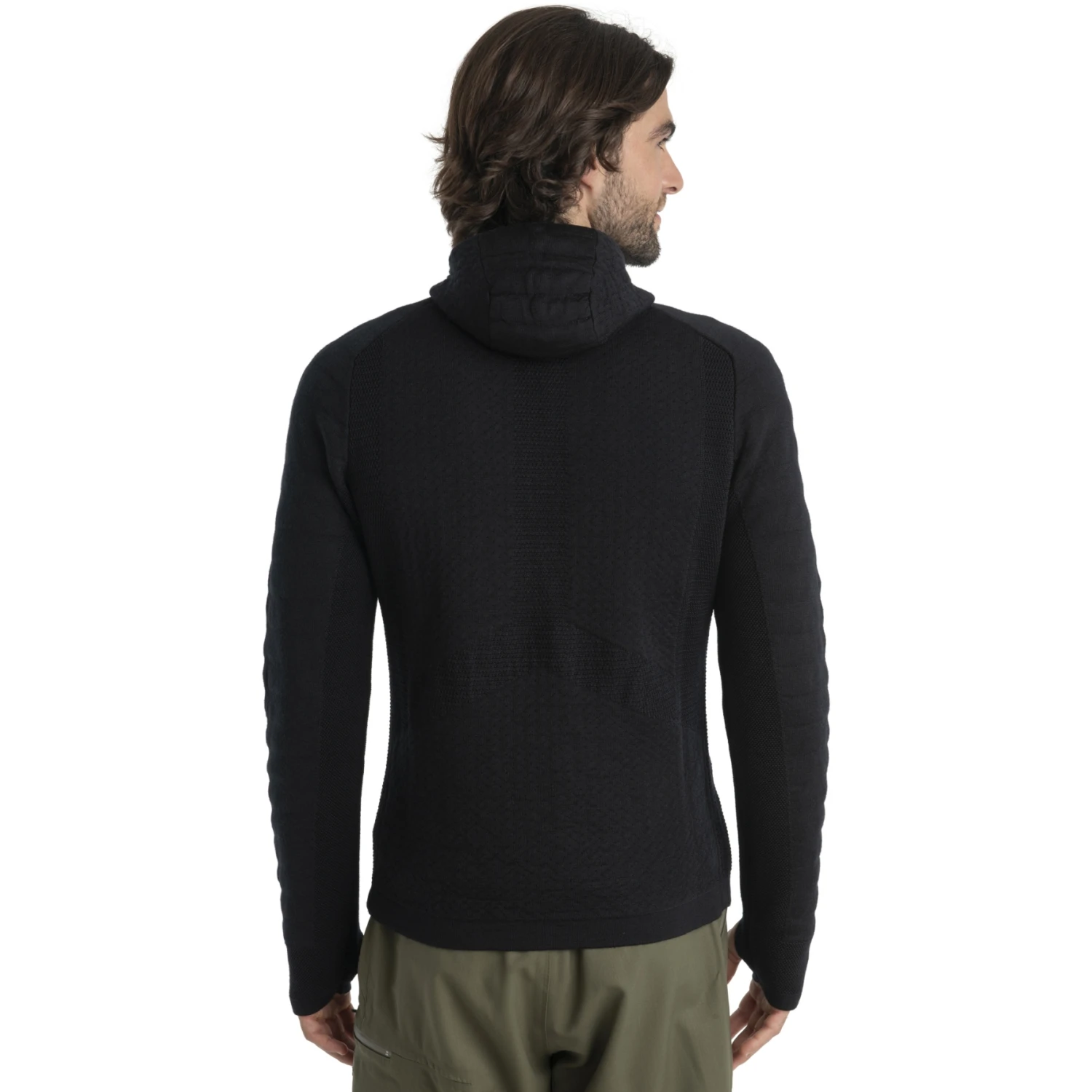 Icebreaker ZoneKnit™ Explore Kapuzenjacke Herren - Schwarz 2 Icebreaker ZoneKnit™ Explore Kapuzenjacke Herren - Schwarz – Bild 2