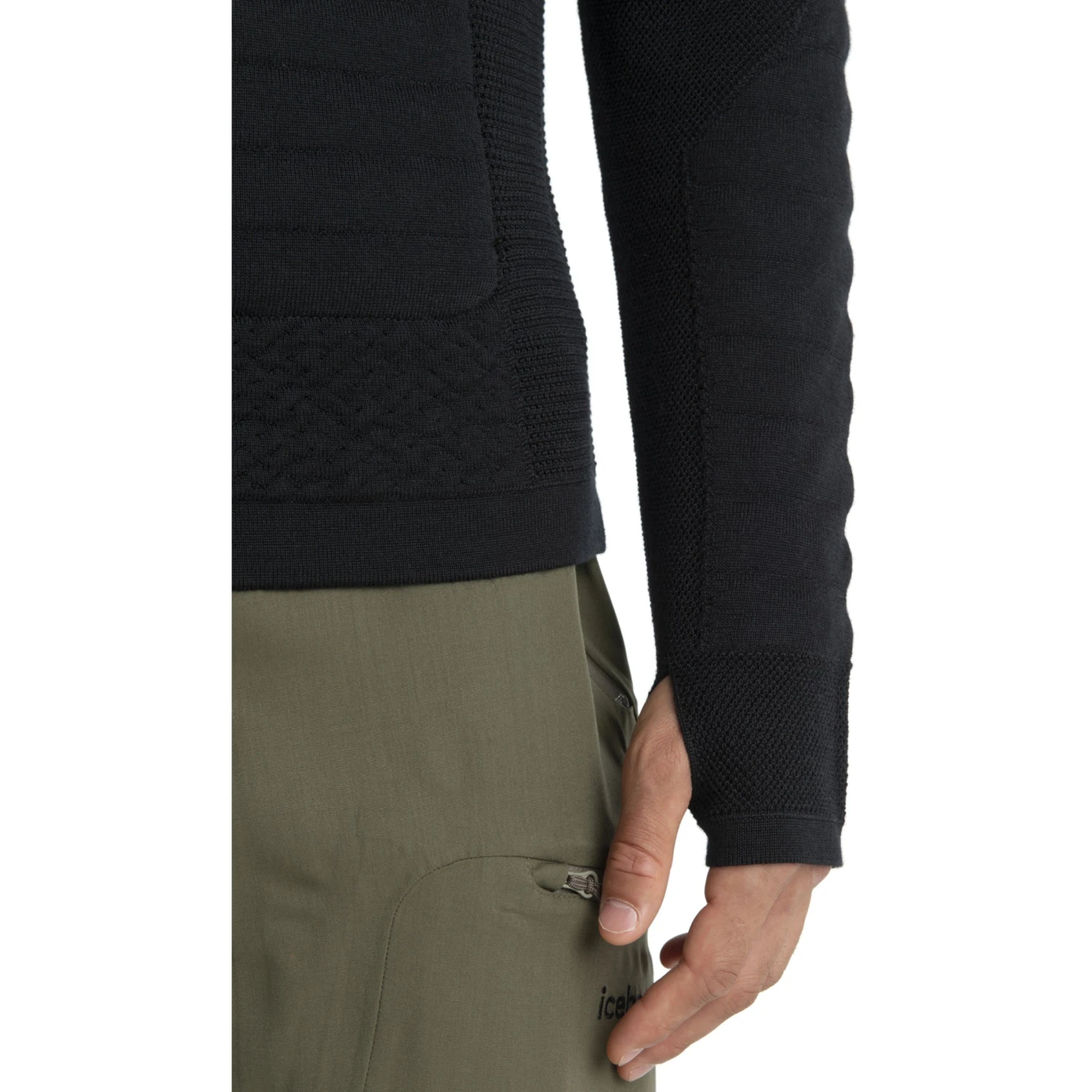 Icebreaker ZoneKnit™ Explore Kapuzenjacke Herren - Schwarz 9 Icebreaker ZoneKnit™ Explore Kapuzenjacke Herren - Schwarz – Bild 9