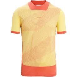 Icebreaker ZoneKnit™ GEODETIC T-Shirt Herren - Summer/Vibrant Earth/AOP -Deutschland Icebreaker Verkaufs-Shop icebreaker mens zoneknit geodetic short sleeve tee summer vibrant earth aop 1 1383464
