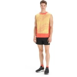 Icebreaker ZoneKnit™ GEODETIC Tanktop Herren - Summer/Vibrant Earth/AOP -Deutschland Icebreaker Verkaufs-Shop icebreaker mens zoneknit geodetic tank summer vibrant earth aop 5 1383526