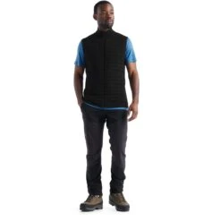 Icebreaker ZoneKnit™ Insulated Weste Herren - Schwarz -Deutschland Icebreaker Verkaufs-Shop icebreaker mens zoneknit insulated vest black 15 1265249