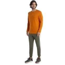 Icebreaker ZoneKnit™ Langarmshirt Herren - Earth -Deutschland Icebreaker Verkaufs-Shop icebreaker mens zoneknit long sleeve tee earth 3 1536289