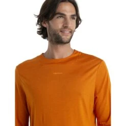 Icebreaker ZoneKnit™ Langarmshirt Herren - Earth -Deutschland Icebreaker Verkaufs-Shop icebreaker mens zoneknit long sleeve tee earth 5 1536291