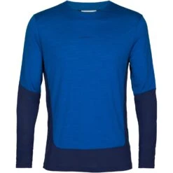 Icebreaker ZoneKnit™ Langarmshirt Herren - Lazurite/Royal Navy -Deutschland Icebreaker Verkaufs-Shop icebreaker mens zoneknit long sleeve tee lazurite royal navy 1 1265323