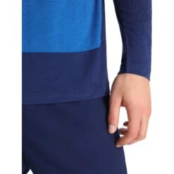 Icebreaker ZoneKnit™ Langarmshirt Herren - Lazurite/Royal Navy -Deutschland Icebreaker Verkaufs-Shop icebreaker mens zoneknit long sleeve tee lazurite royal navy 5 1265327