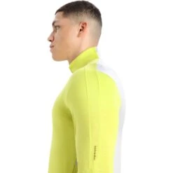 Icebreaker ZoneKnit™ Jacke Herren - Shine/Ether -Deutschland Icebreaker Verkaufs-Shop icebreaker mens zoneknit long sleeve zip jacket shine ether 4 1265393