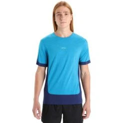 Icebreaker ZoneKnit™ T-Shirt Herren - Geo Blue/Royal Navy