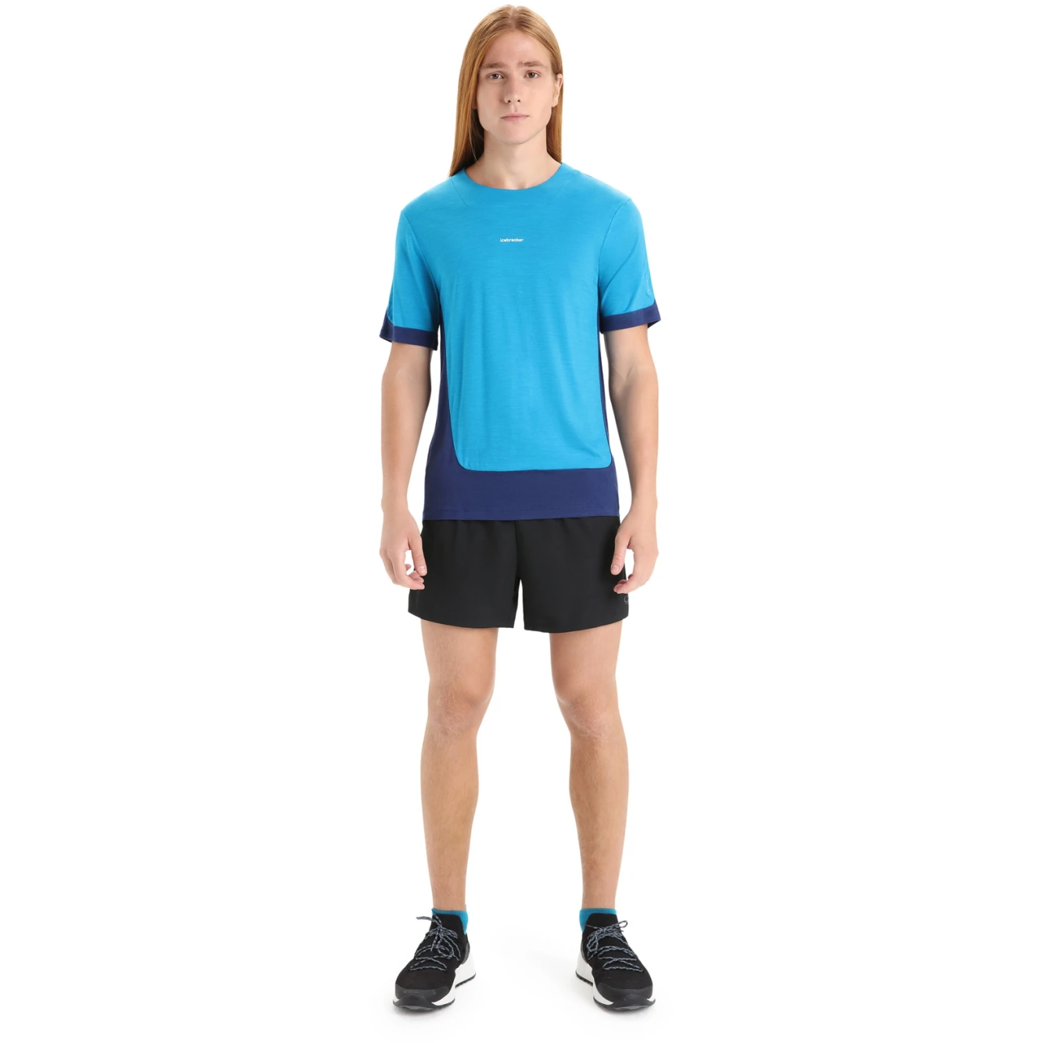 Icebreaker ZoneKnit™ T-Shirt Herren - Geo Blue/Royal Navy 5 Icebreaker ZoneKnit™ T-Shirt Herren - Geo Blue/Royal Navy – Bild 5