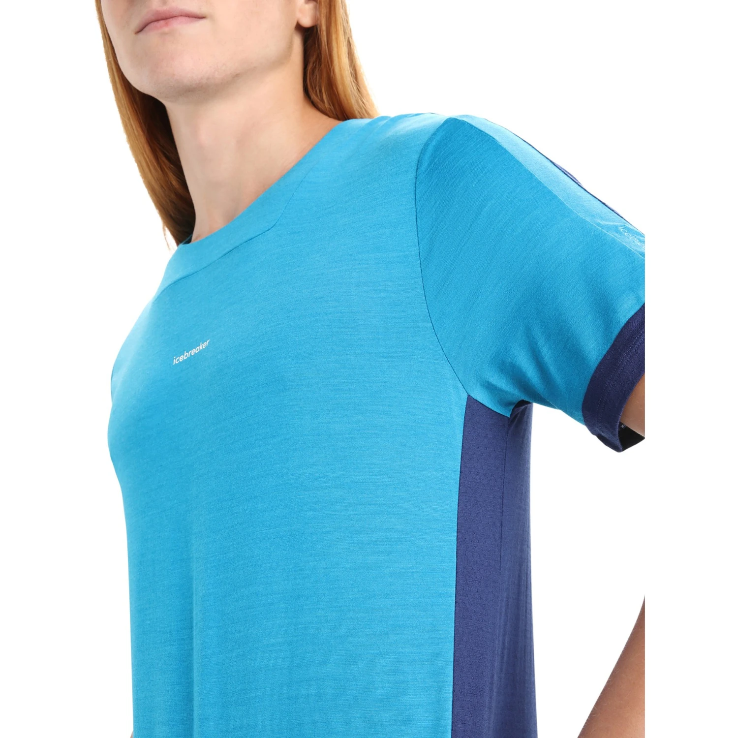 Icebreaker ZoneKnit™ T-Shirt Herren - Geo Blue/Royal Navy 8 Icebreaker ZoneKnit™ T-Shirt Herren - Geo Blue/Royal Navy – Bild 8