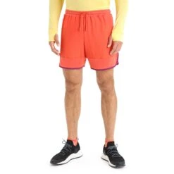 Icebreaker ZoneKnit™ Shorts Herren - Vibrant Earth/Go Berry