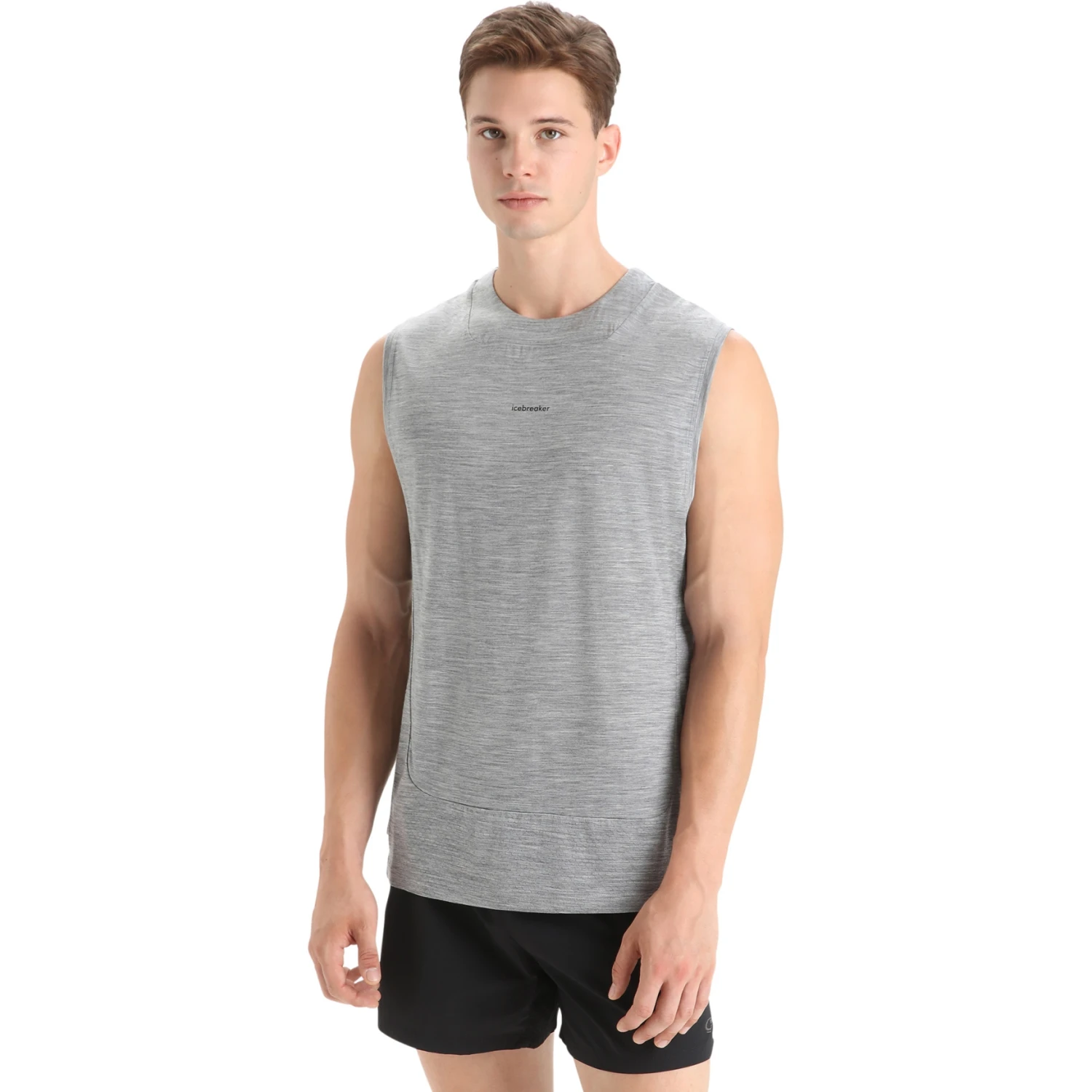 Icebreaker ZoneKnit™ Tanktop Herren - Metro Hthr 1 Icebreaker ZoneKnit™ Tanktop Herren - Metro Hthr