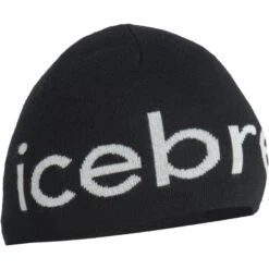 Icebreaker Merino Beanie - Schwarz/Ecru HTHR