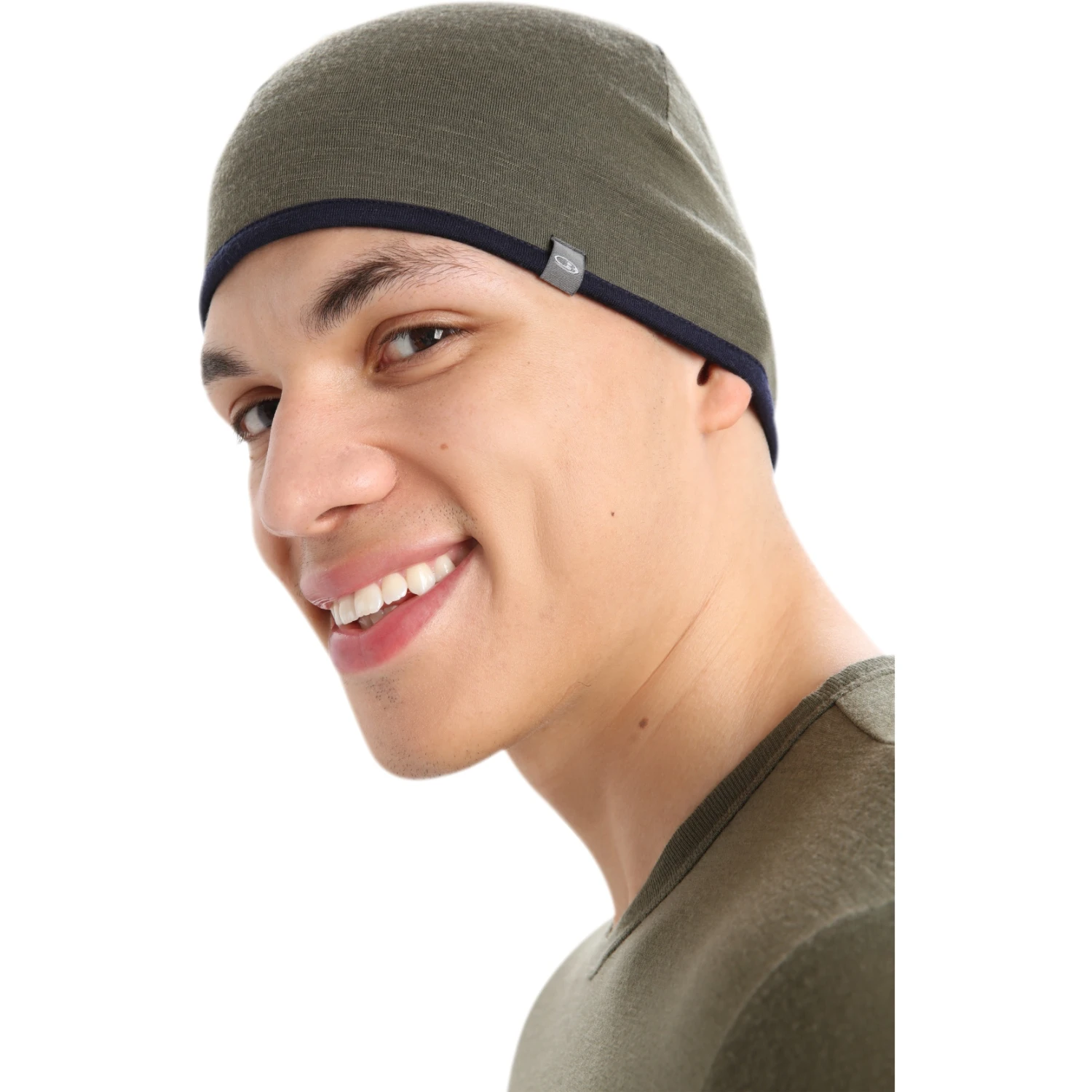 Icebreaker Pocket Wendemütze - Loden/Midnight Navy 2 Icebreaker Pocket Wendemütze - Loden/Midnight Navy – Bild 2