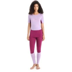 Icebreaker 125 ZoneKnit™ Crewe T-Shirt Damen - Purple Gaze/Go Berry -Deutschland Icebreaker Verkaufs-Shop icebreaker womens 125 zoneknit short sleeve crewe purple gaze go berry 5 1385406