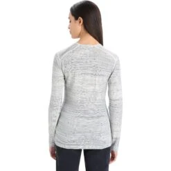 Icebreaker 200 Oasis Crewe Ski Tracks Langarmshirt Damen - Snow/Midnight Navy/AOP -Deutschland Icebreaker Verkaufs-Shop icebreaker womens 200 oasis crewe ski tracks long sleeve shirt snow midnight navy aop 3 1272008