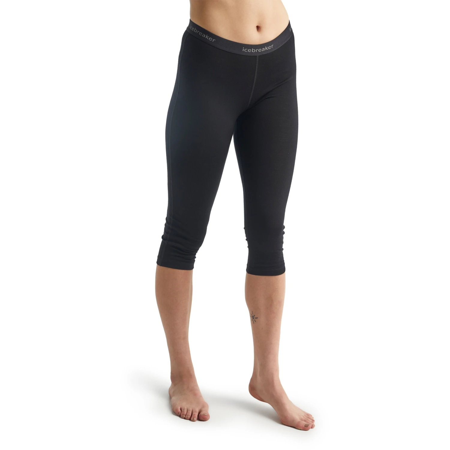 Icebreaker 200 Oasis Legless 3/4 Leggings Damen - Schwarz 1 Icebreaker 200 Oasis Legless 3/4 Leggings Damen - Schwarz