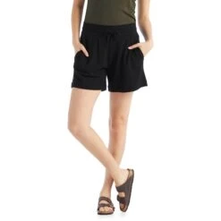 Icebreaker Crush Shorts Damen - Schwarz