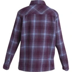 Icebreaker Dawnder Kariertes Flanellhemd Damen - Nightshade/Kyanite -Deutschland Icebreaker Verkaufs-Shop icebreaker womens dawnder long sleeve plaid flannel shirt nightshade kyanite 2 1488682