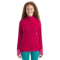 Icebreaker Descender Fleecejacke Damen - Electron Pink/Tempo