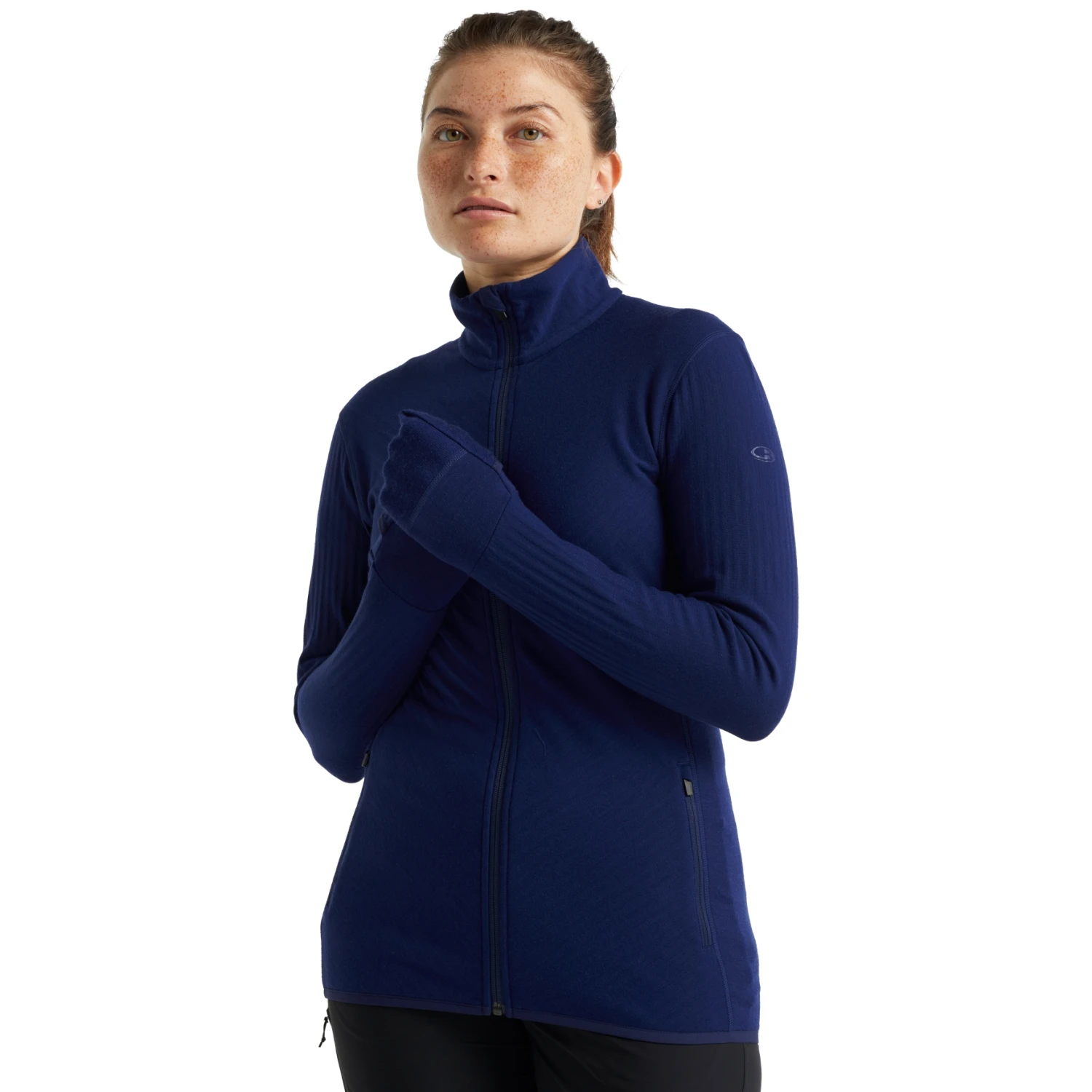 Icebreaker Descender Fleecejacke Damen - Royal Navy 4 Icebreaker Descender Fleecejacke Damen - Royal Navy – Bild 4