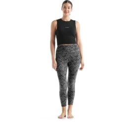 Icebreaker Fastray Forest Shadow High Rise Leggings Damen - Metro Heather/AOP -Deutschland Icebreaker Verkaufs-Shop icebreaker womens fastray high rise tights forest shadow metro heather aop 4 1147232