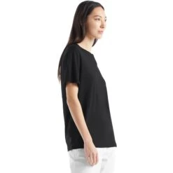Icebreaker Granary T-Shirt Damen - Schwarz -Deutschland Icebreaker Verkaufs-Shop icebreaker womens granary short sleeve tee black 5 1147368