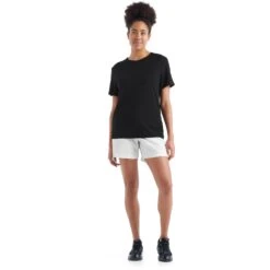 Icebreaker Granary T-Shirt Damen - Schwarz -Deutschland Icebreaker Verkaufs-Shop icebreaker womens granary short sleeve tee black 8 1147371