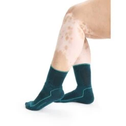 Icebreaker Hike Cool-Lite 3Q Crew Socken Damen - Green Glory/Fresh -Deutschland Icebreaker Verkaufs-Shop icebreaker womens hike cool lite 3q crew socks green glory fresh 3 1381282