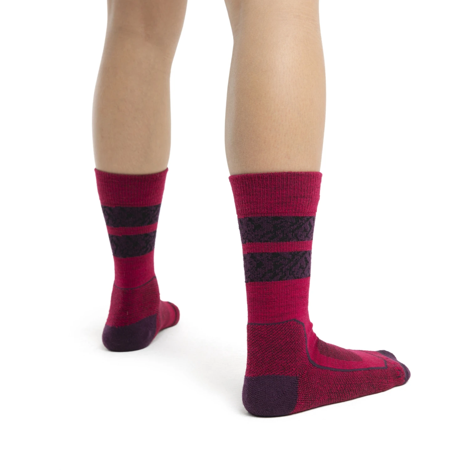 Icebreaker Hike+ Light Crew Natural Summit Socken Damen - Electron Pink/Nightshade/Black 3 Icebreaker Hike+ Light Crew Natural Summit Socken Damen - Electron Pink/Nightshade/Black – Bild 3