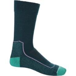 Icebreaker Hike+ Light Crew Socken Damen - Green Glory/Fresh