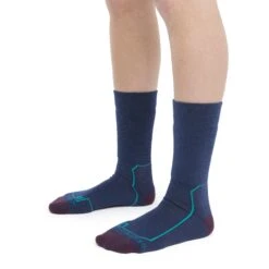 Icebreaker Hike+ Medium Crew Socken Damen - Royal Navy/Nightshade/Flux Green -Deutschland Icebreaker Verkaufs-Shop icebreaker womens hike plus medium crew socks royal navy nightshade flux green model 3 1498747