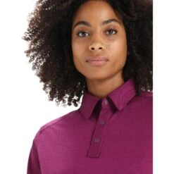 Icebreaker Hike Kurzarm Oberteil Damen - Go Berry -Deutschland Icebreaker Verkaufs-Shop icebreaker womens hike short sleeve top go berry 6 1384452