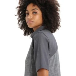 Icebreaker Hike Kurzarm Oberteil Damen - Gritstone Hthr/Monsoon 14 Icebreaker Hike Kurzarm Oberteil Damen - Gritstone Hthr/Monsoon -Deutschland Icebreaker Verkaufs-Shop icebreaker womens hike short sleeve top gritstone hthr monsoon 7 1384470