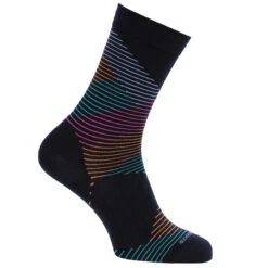 Icebreaker Lifestyle Fine Gauge Crew Dashes Socken Damen - Midnight Navy/Kyanite
