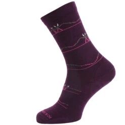 Icebreaker Lifestyle Ultralight Crew Backcountry Ski Socken Damen - Nightshade/Loden/Snow/Tempo